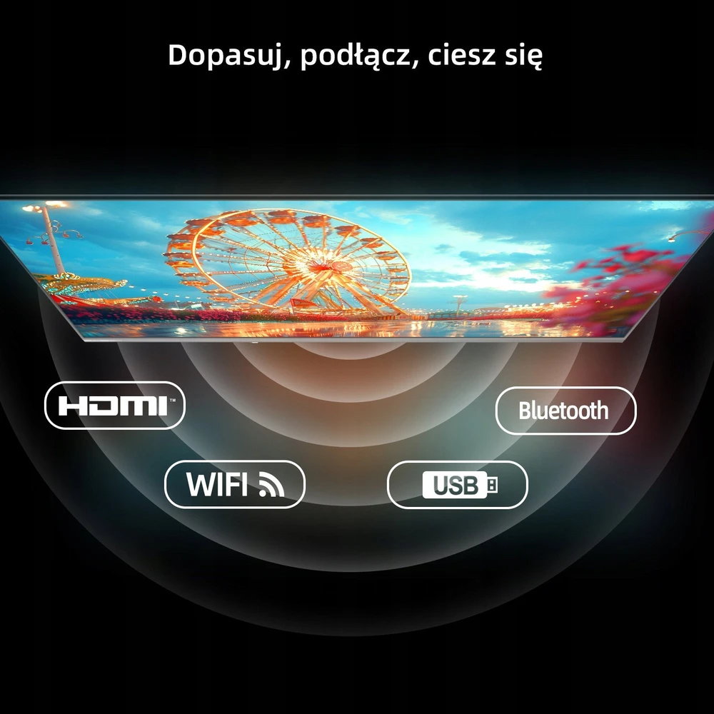 CHiQ L40QST televizorius, 40 colių įstrižainės, QLED, „Full HD“, „Google TV“, berėmis, „Dolby Audio“, „dbx-tv“, HDR 10