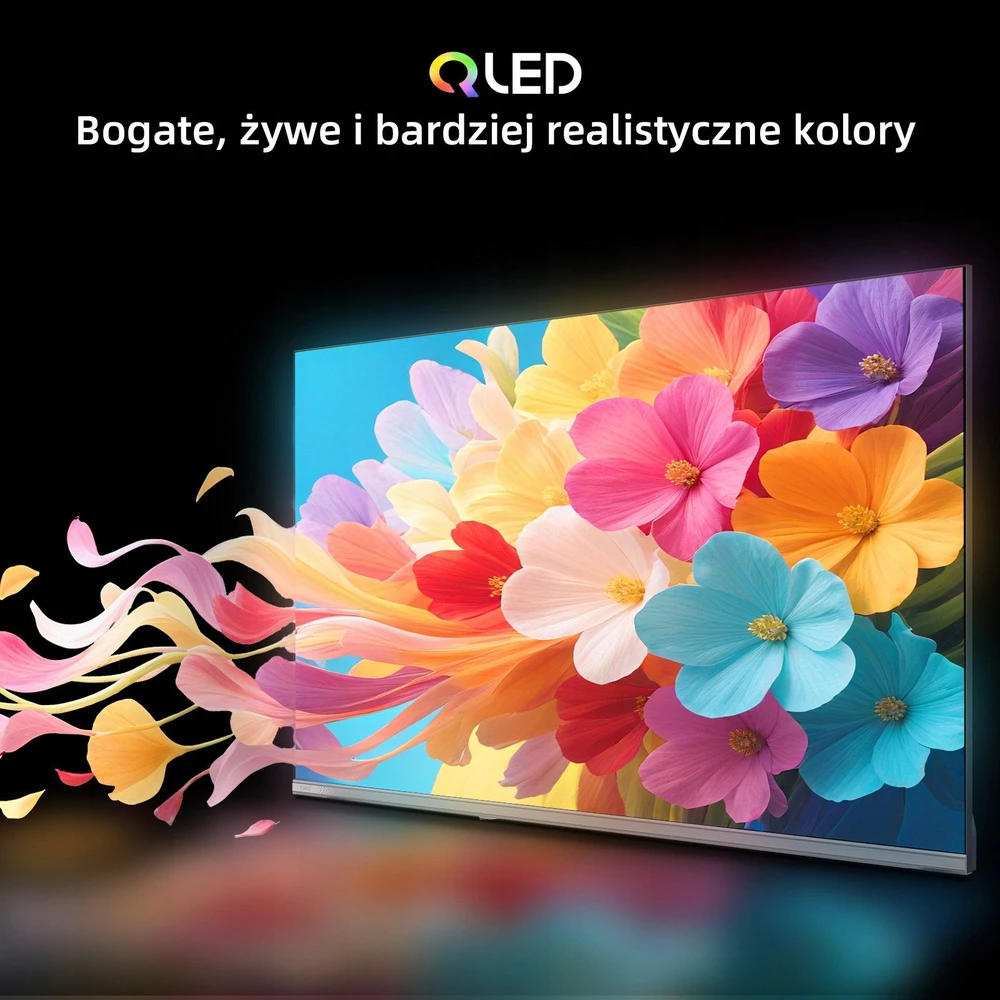 CHiQ L40QST televizorius, 40 colių įstrižainės, QLED, „Full HD“, „Google TV“, berėmis, „Dolby Audio“, „dbx-tv“, HDR 10