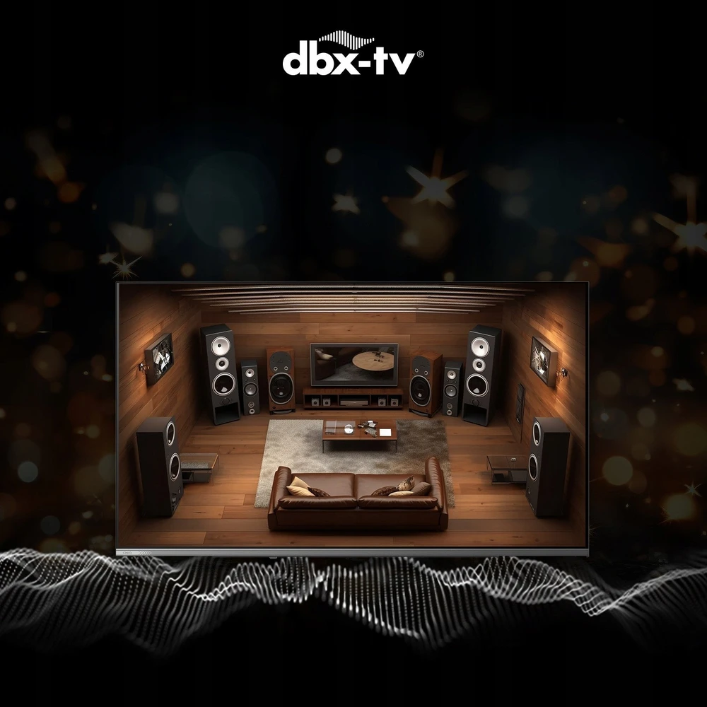 CHiQ U50QST televizorius 50", UHD, QLED, itin plonas, „Google TV“, DLG 120 Hz, „Dolby Audio“, berėmės, metalinio paviršiaus