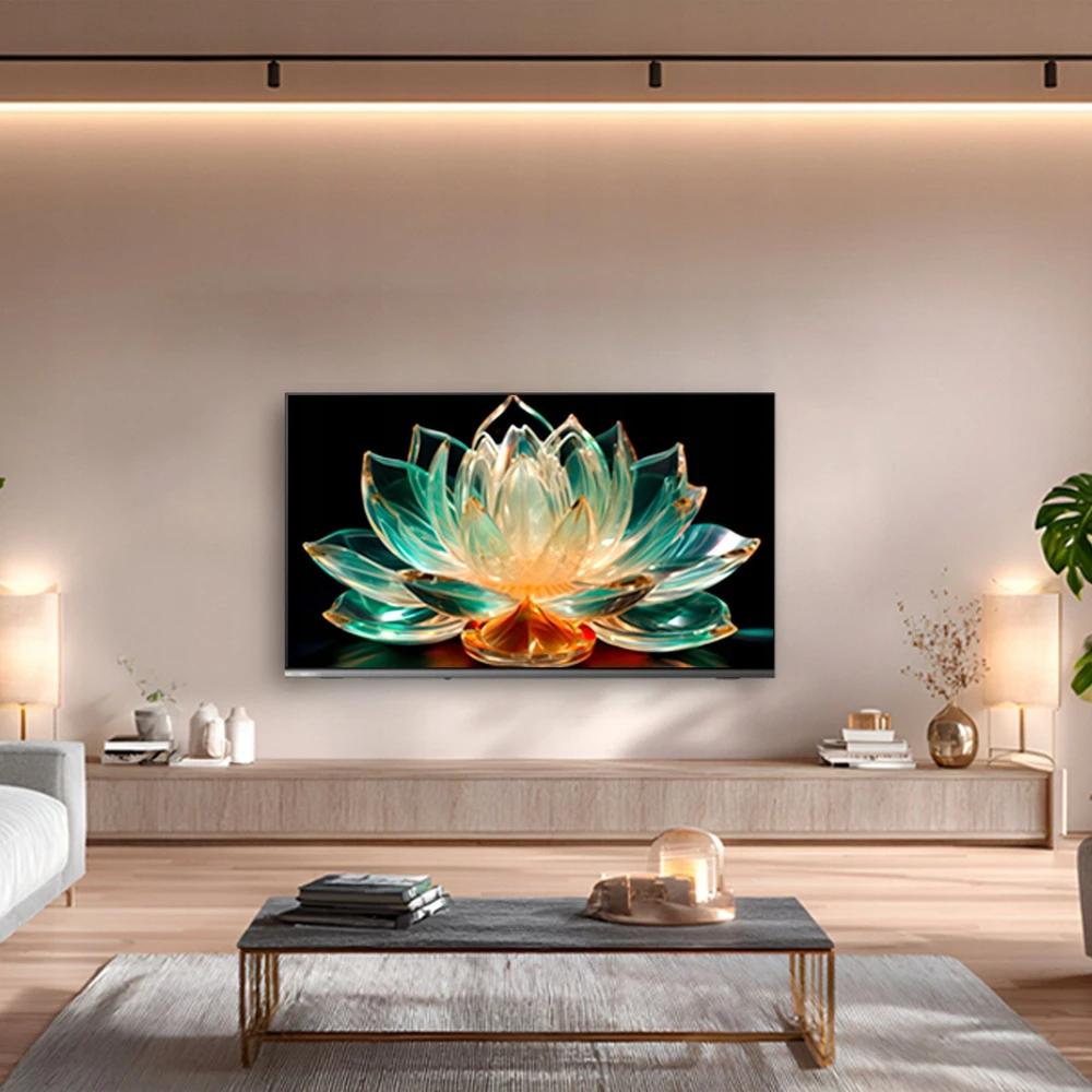 CHiQ U50QST televizorius 50", UHD, QLED, itin plonas, „Google TV“, DLG 120 Hz, „Dolby Audio“, berėmės, metalinio paviršiaus