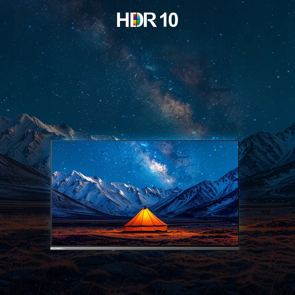 Televizorius CHiQ U55QST TV 55, UHD, QLED, Google TV, DLG 120 Hz, Dolby Audio, Frameless, metaliczna
