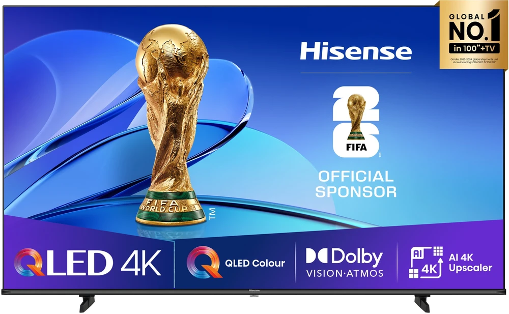 Televizorius HISENSE 43E7Q PRO 43" QLED 4K VidaaOS 144Hz Dolby Atmos