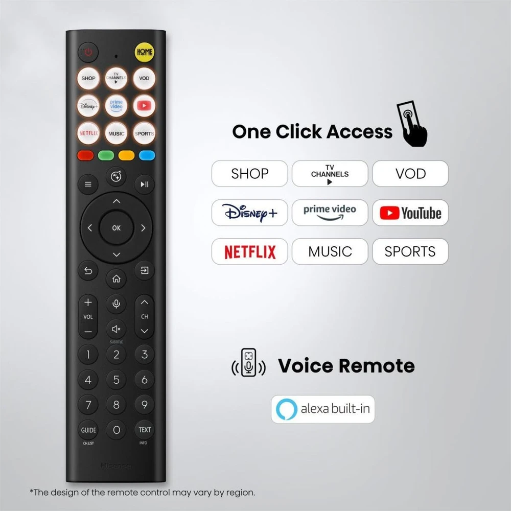 Televizorius TV Set Hisense 43E7S Hi-QLED-TV - 108 cm (43 inches), Juodas, UltraHD/4K, Triple Imtuvas
