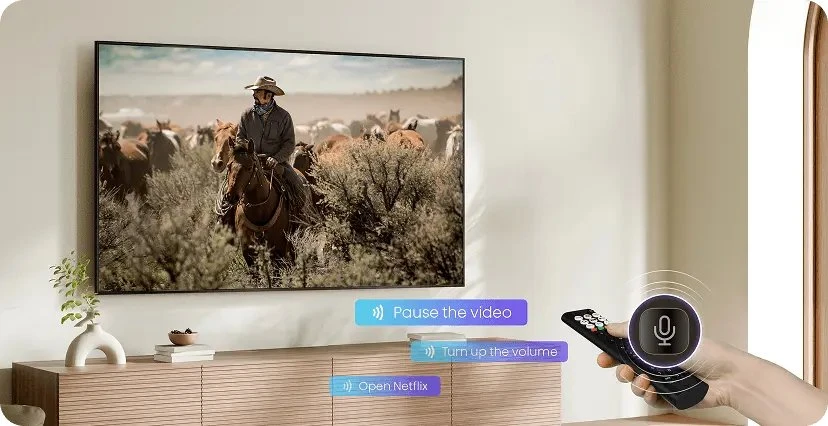 Televizorius TV Set Hisense 43E7S Hi-QLED-TV - 108 cm (43 inches), Juodas, UltraHD/4K, Triple Imtuvas