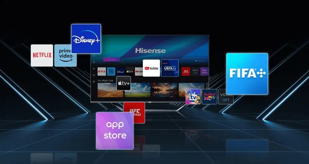 Televizorius TV Set Hisense 43E7S Hi-QLED-TV - 108 cm (43 inches), Juodas, UltraHD/4K, Triple Imtuvas