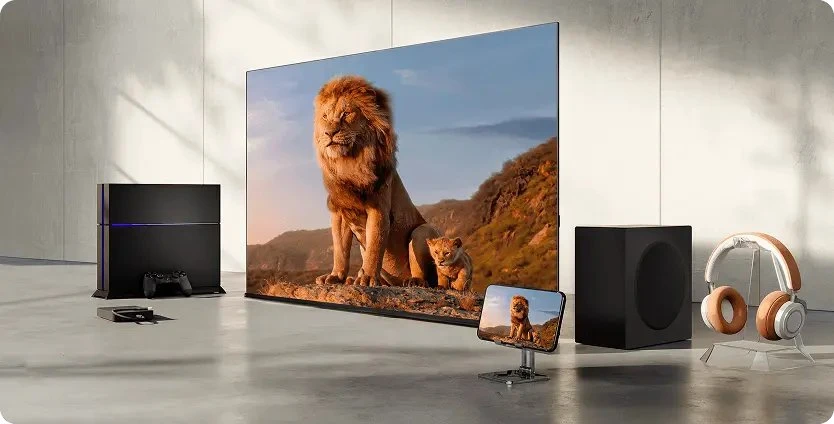 Televizorius TV Set Hisense 43E7S Hi-QLED-TV - 108 cm (43 inches), Juodas, UltraHD/4K, Triple Imtuvas