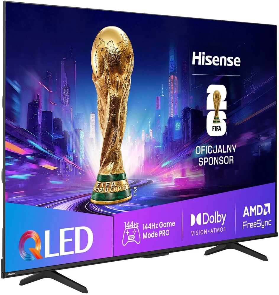 Televizorius HISENSE 50E7Q PRO 50" QLED 4K VidaaOS 144Hz Dolby Atmos