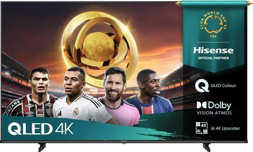 Televizorius Hisense UHD QLED Smart TV | 55E7Q | 55" | Smart TV | VIDAA OS | UHD | Juodas