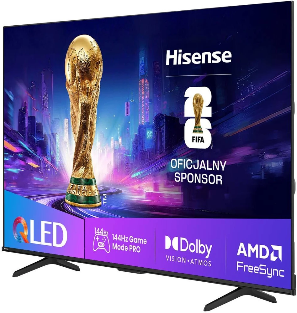 „Hisense 85E7Q PRO“ 85 colių QLED televizorius su 144 Hz 4K raiška ir „Dolby Vision Atmos“ technologija