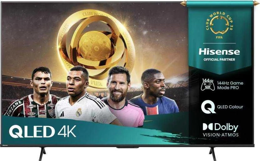 „Hisense 85E7Q PRO“ 85 colių QLED televizorius su 144 Hz 4K raiška ir „Dolby Vision Atmos“ technologija