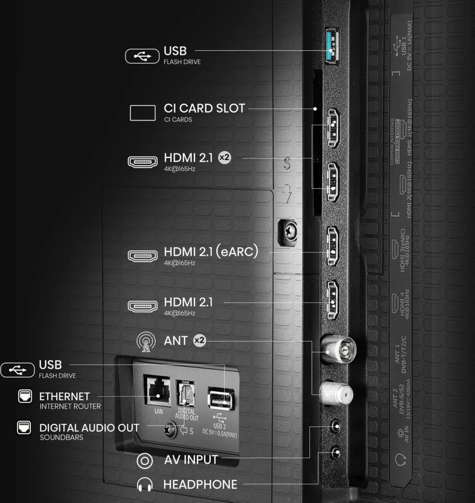 Televizorius HISENSE 100" 4K Ultra HD ULED 100U7Q plokščias išmanusis televizorius