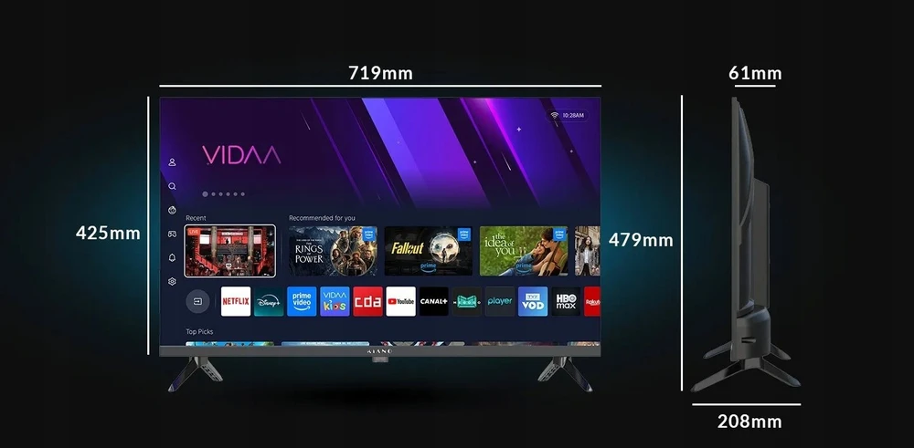 Televizorius Kiano Elegance 32 Vidaa