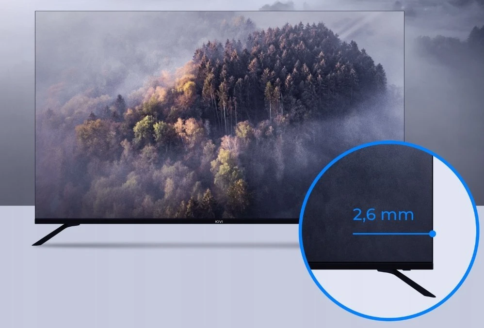 50" UHD Išmanusis televizorius televizorius KIVI 50U730QB, juodos spalvos