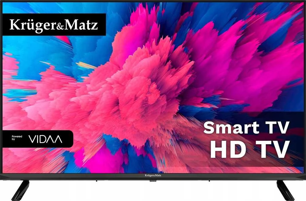 Kruger & Matz 32" HD išmanusis DVB-T2/S2 H.265 Hevc televizorius