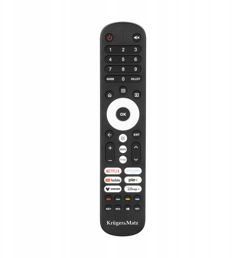 Kruger & Matz Televizorius „KrugerMatz“ 55 colių UHD išmanusis DVB-T2/S2 H.265 Hevc televizorius