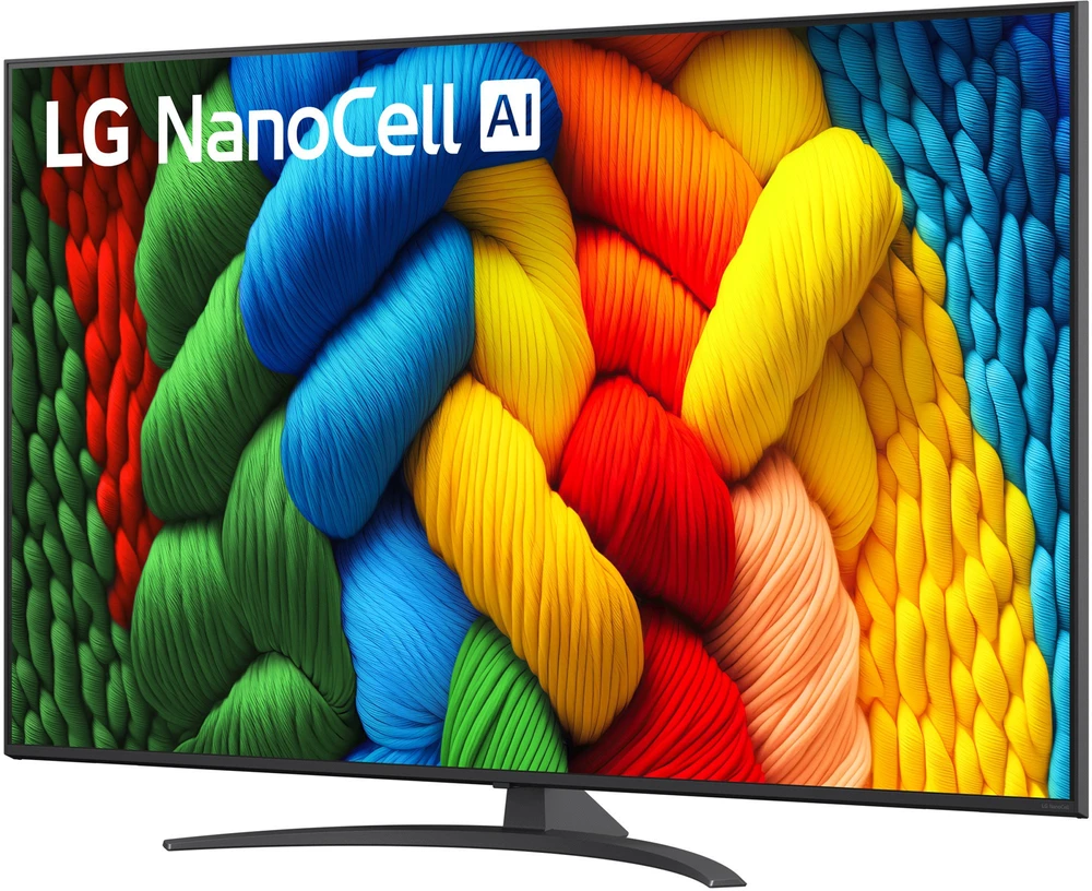 LG NanoCell AI 65NANO81A6A 165,1 cm (65") 4K Ultra HD išmanusis televizorius su „Wi-Fi“ Juodas
