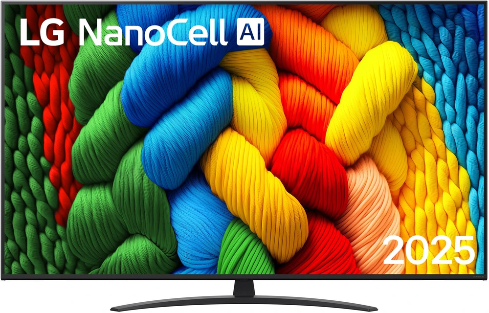 LG NanoCell AI 65NANO81A6A 165,1 cm (65") 4K Ultra HD išmanusis televizorius su „Wi-Fi“ Juodas