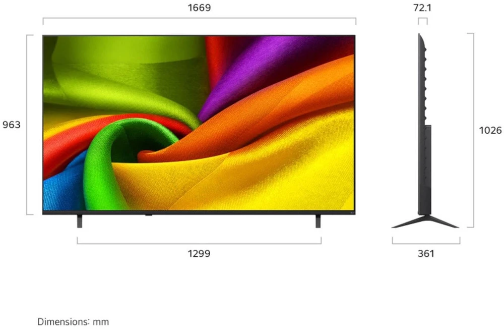 televizorius LG 75"