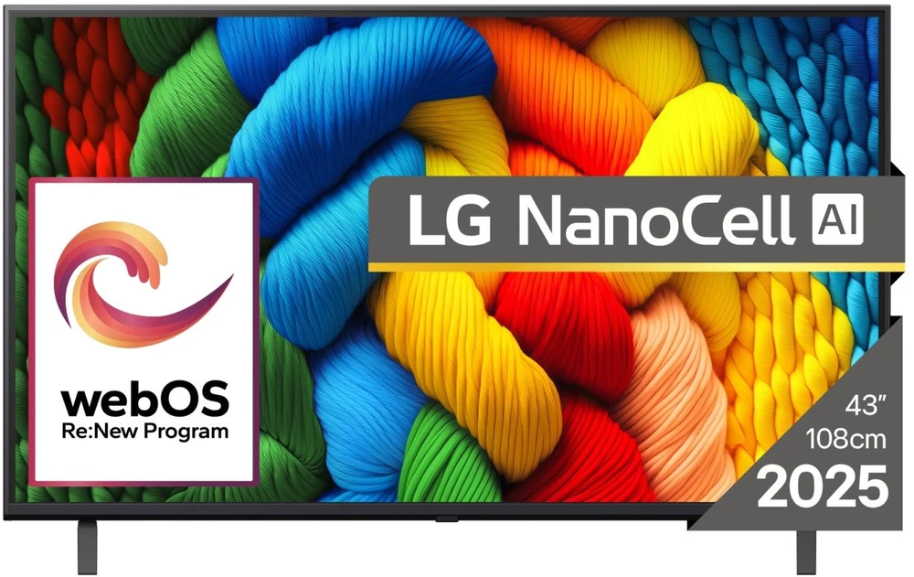 Televizorius LG 43NANO80A3B 43" LED 4K webOS 60Hz 2025