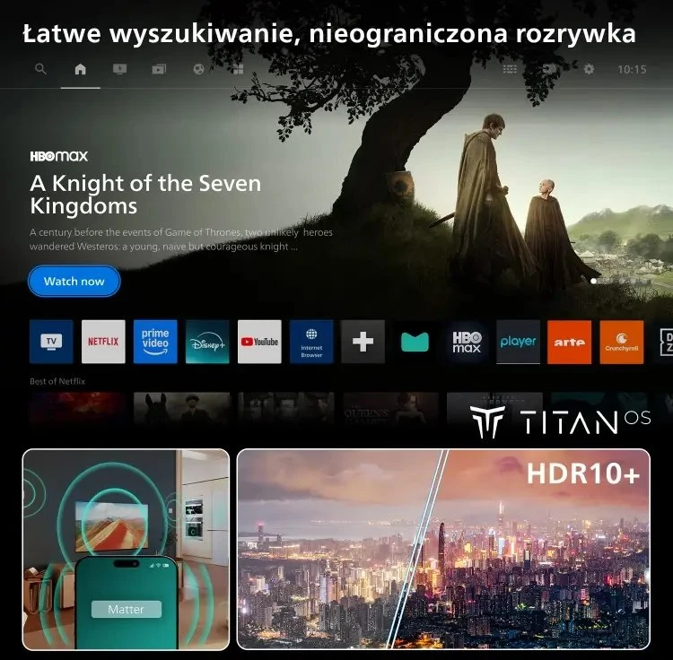 Televizorius Philips 55PQS7801/12 QLED 55'' 4K Ultra HD Titan OS
