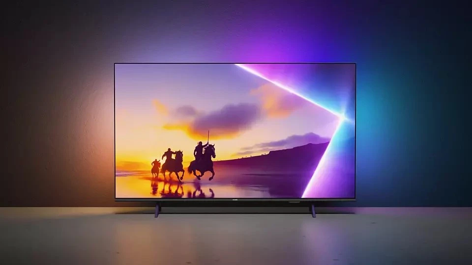 „Philips“ 4K „Ambilight“ televizorius | 55PUS8450/12 | 55 | Išmanusis televizorius | TITAN OS | UHD | Juodas