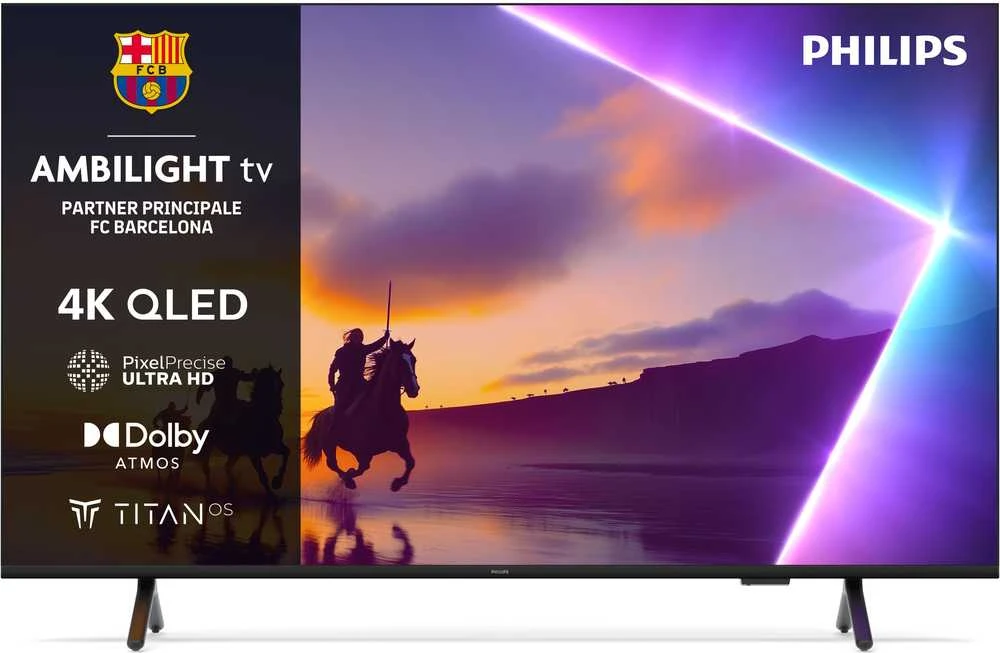 4K „Ambilight“ televizorius | 55PUS8510/12 | „Philips 55“ | Išmanusis televizorius | TITAN OS | 4K UHD | Juodas