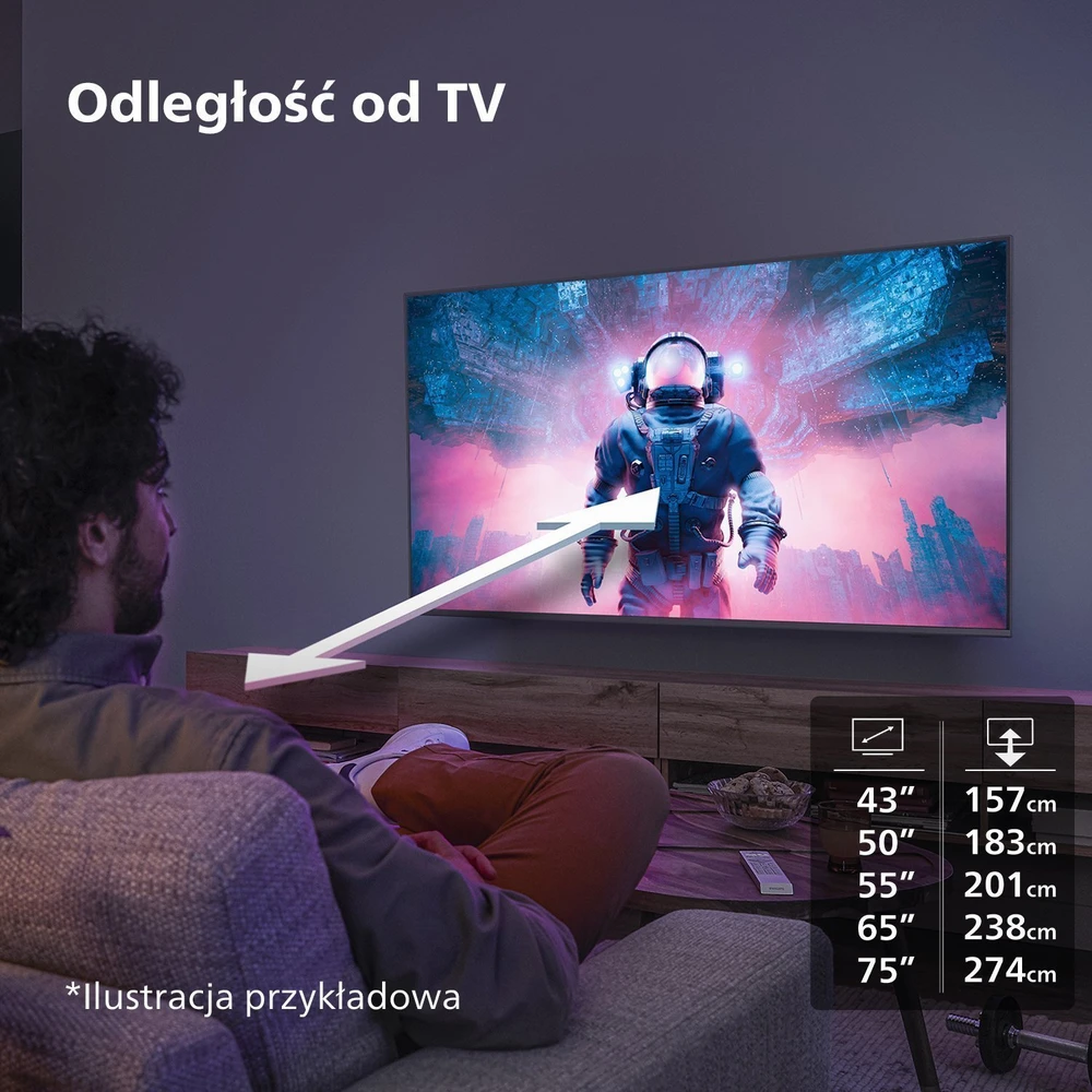 Išmanusis televizorius Philips 4K, 75 colių (75PUS7609/12)