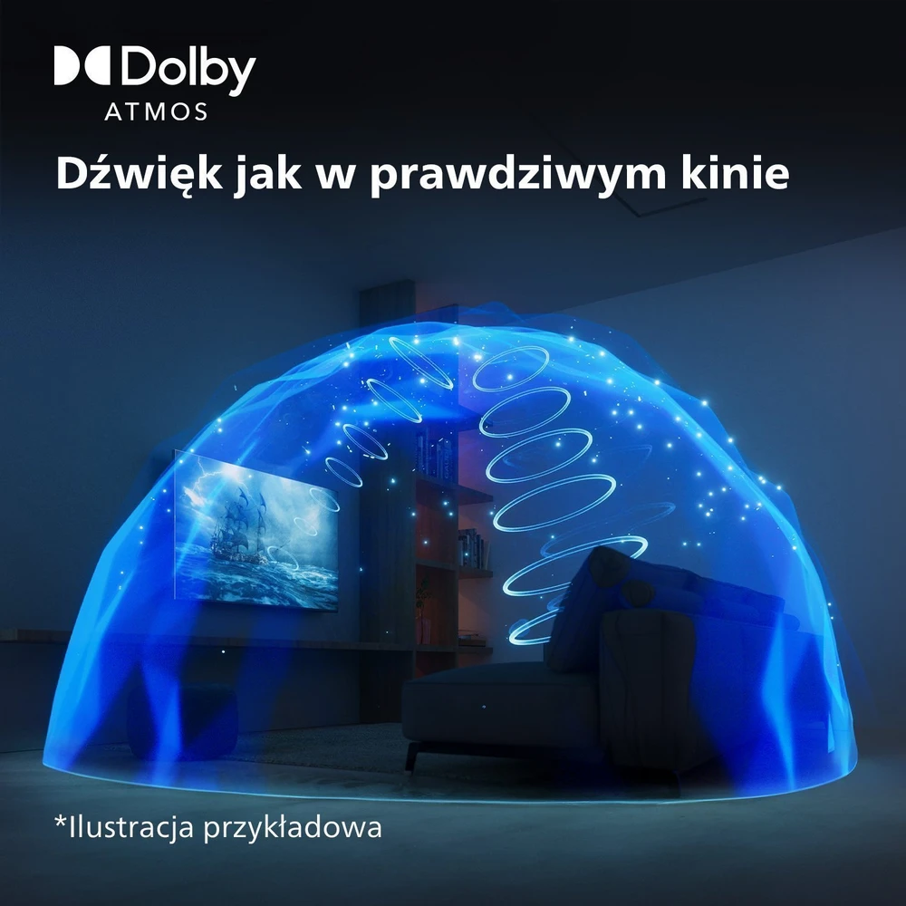 Išmanusis televizorius Philips 4K, 75 colių (75PUS7609/12)