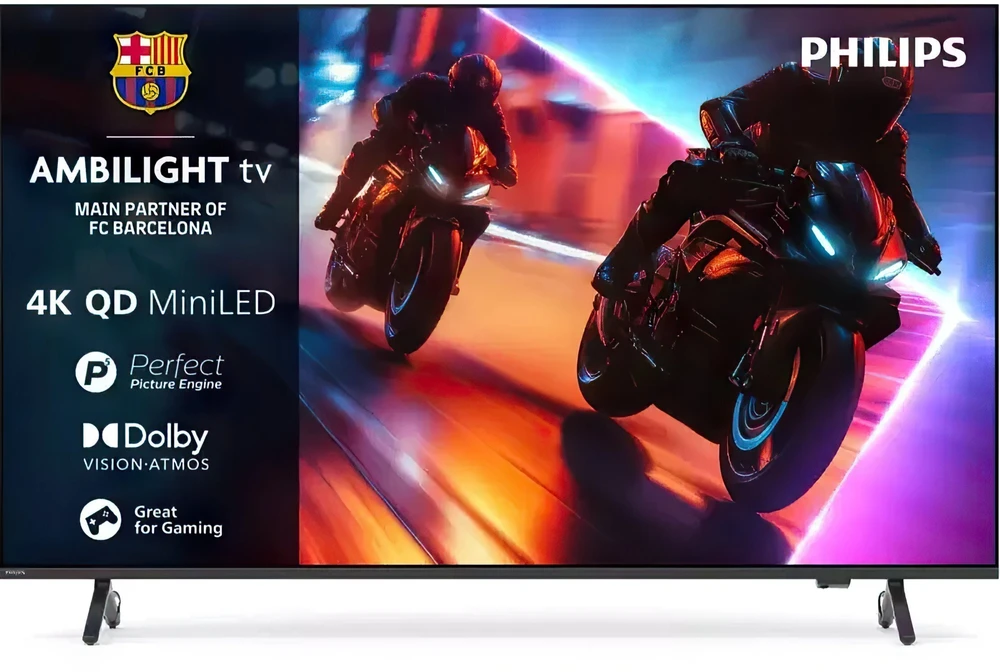 Televizorius Philips 4K Ambilight 85MLED910/12 |QD MiniLED | TITAN OS | 144 Hz