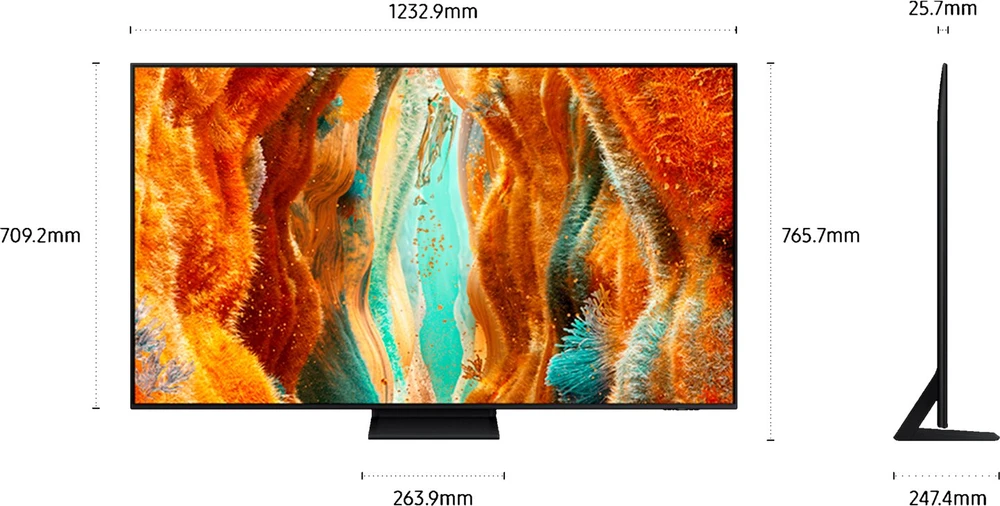 Televizorius Samsung QN70F Neo QLED Mini LED 55'' Ultra HD (TQ55QN70FAUXXC)