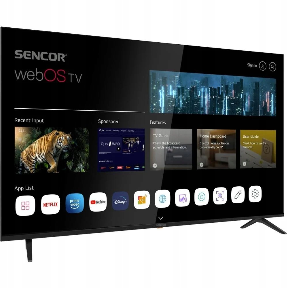 Televizorius SLE 65US804B WEBOS UHD TV SENCOR