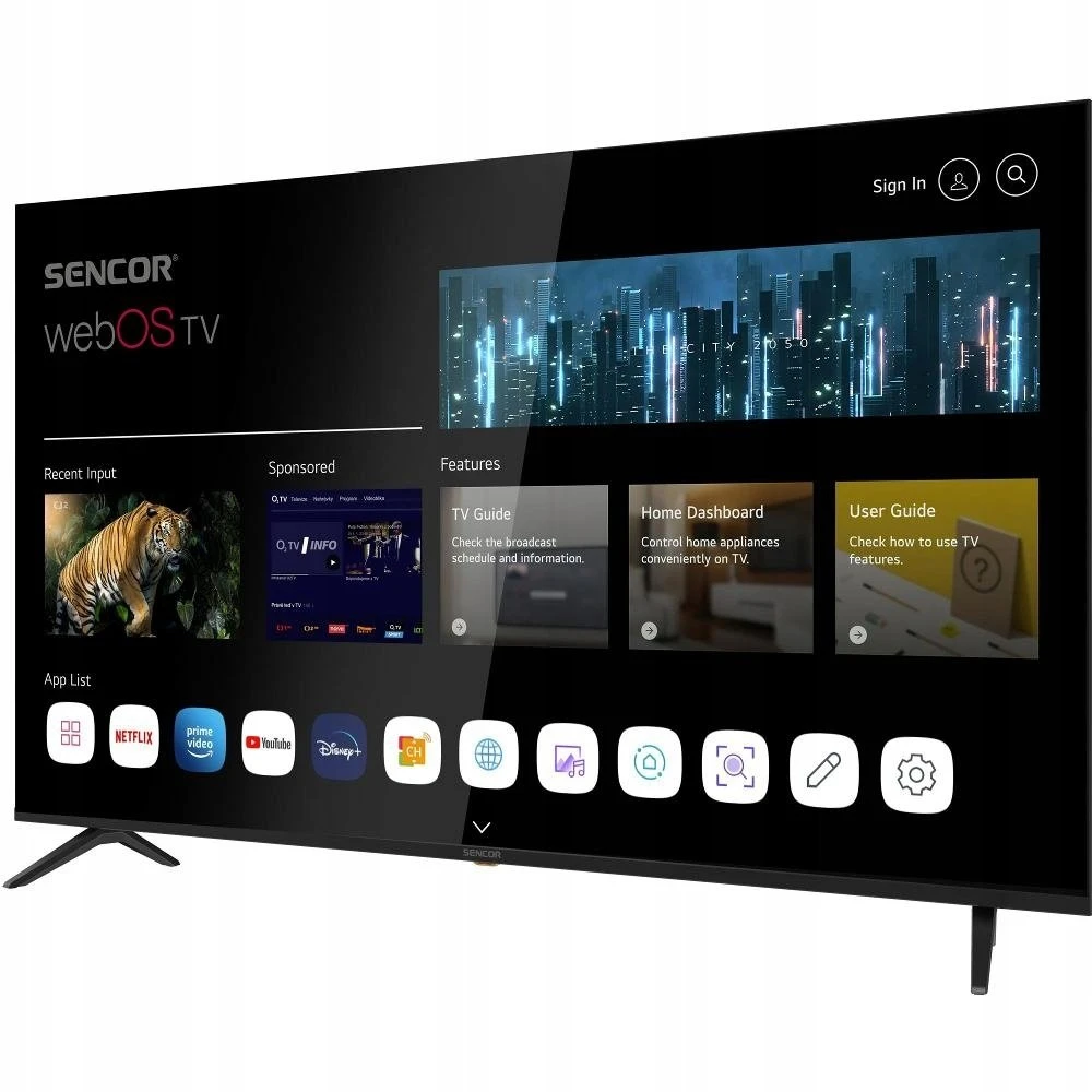 Televizorius SLE 65US804B WEBOS UHD TV SENCOR