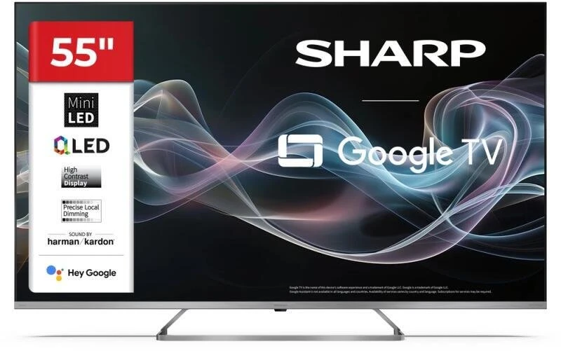 „Sharp 4K Ultra HD QLED MiniLED“ televizorius | 55JP7265E | 55 | „Google TV“ | UHD