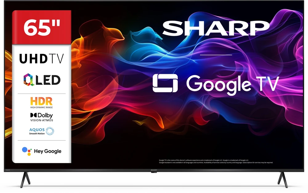 Televizorius Sharp | 65HP5265E | 65 | Smart TV | Google TV | UHD | Juodas