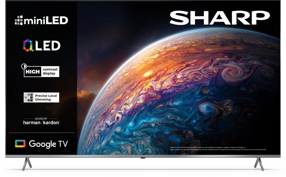 „Sharp 4K QLED“ televizorius | 75JP7265E | 75 | Išmanusis televizorius | „Google TV“ | UHD