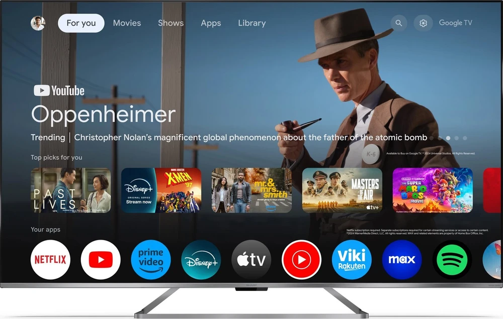 Televizorius Sharp 75GP7265E | 75 | Smart TV | Google TV | UHD