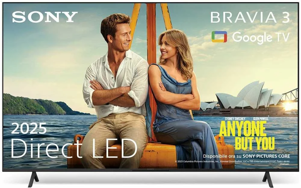 Televizorius Sony K-43S3 | 43'' (108 cm) | Android | UHD | Juodas