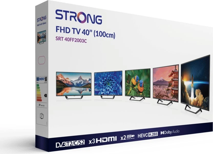 Televizorius Strong Stiprus SRT40FF2003C, 40 colių