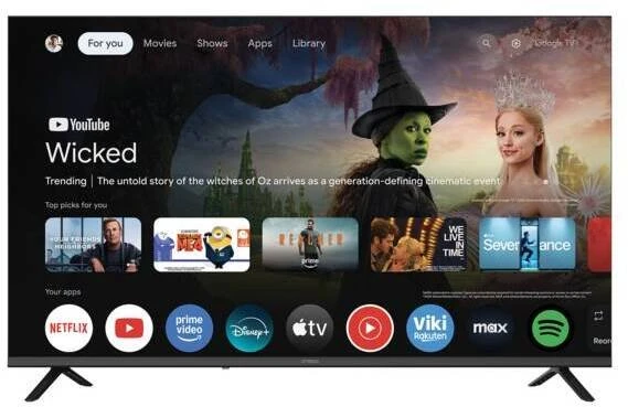 Televizorius Strong Televizorius 109,2 cm (43'') 4K Ultra HD Smart TV Wi-Fi juoda 250 cd/m² (SRT43UH7773)