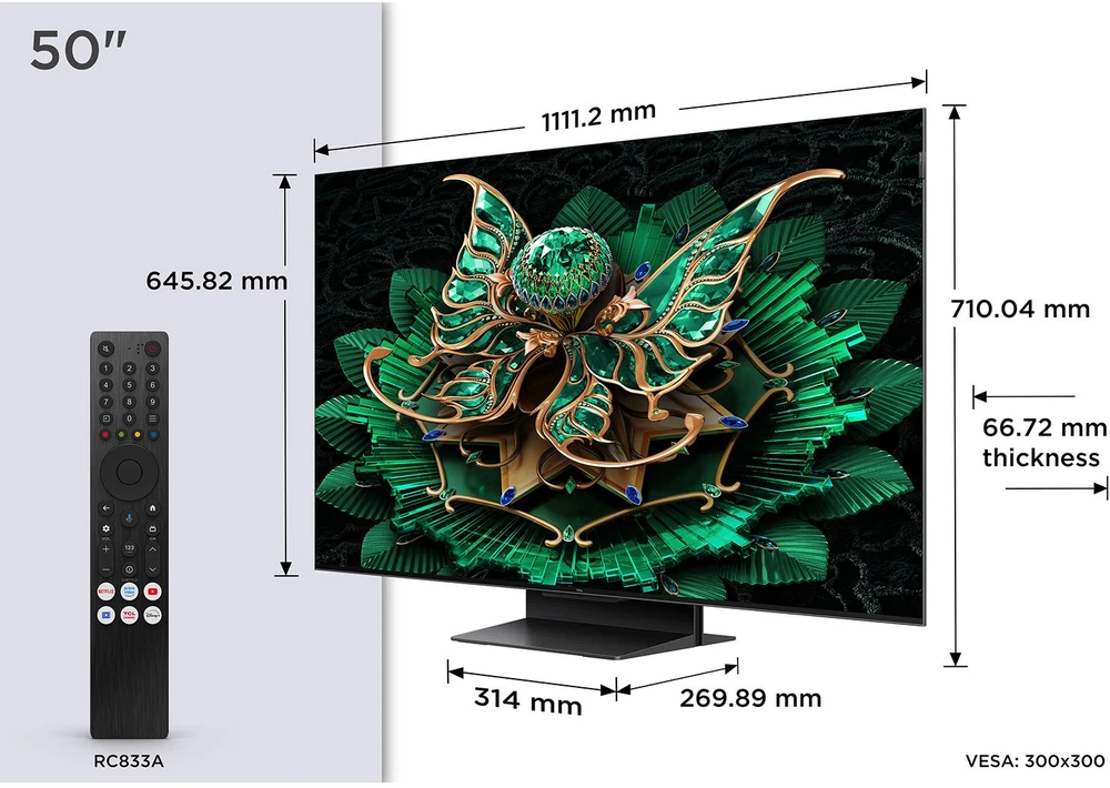 Televizorius TCL 50C7K