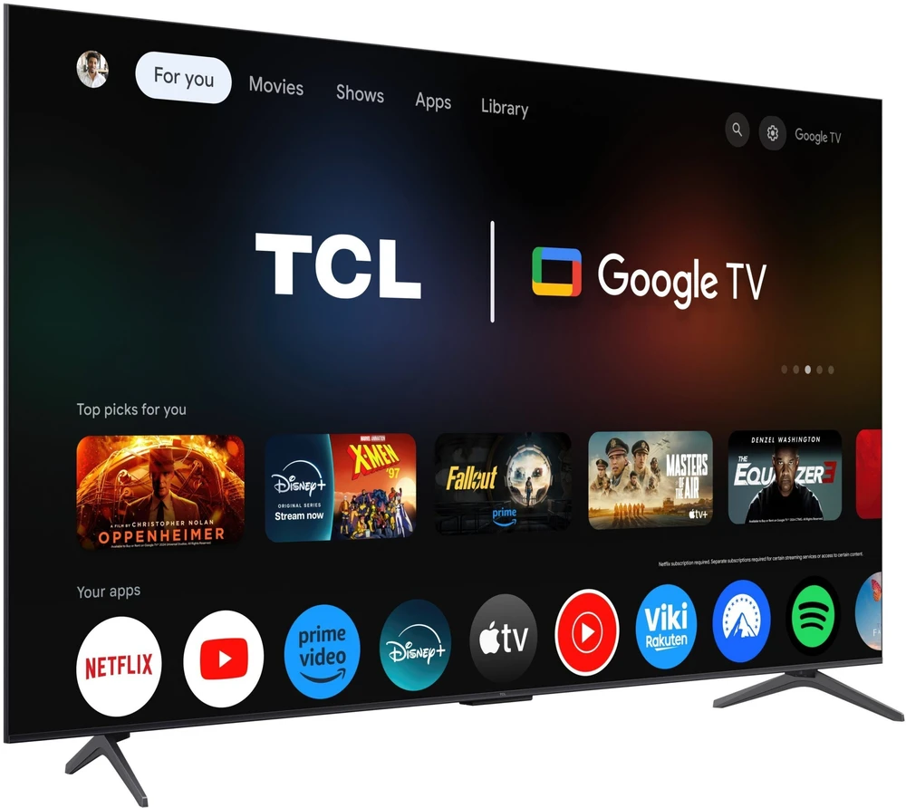 Televizorius TCL 55C69K TV 139.7 cm (55") 4K Ultra HD Smart TV Wi-Fi Metallic