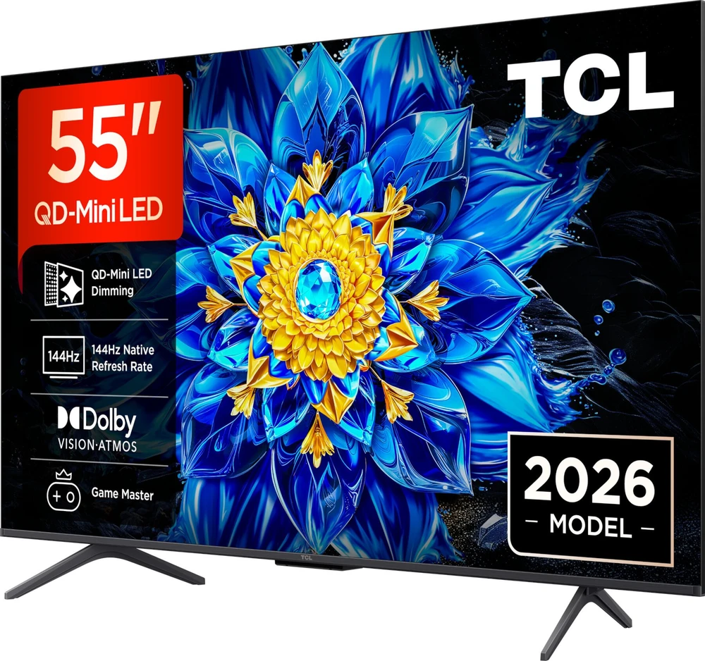 Televizorius TCL P8L 55P8L TV 139.7 cm (55") 4K Ultra HD Smart TV Wi-Fi Juodas 450 cd/m²
