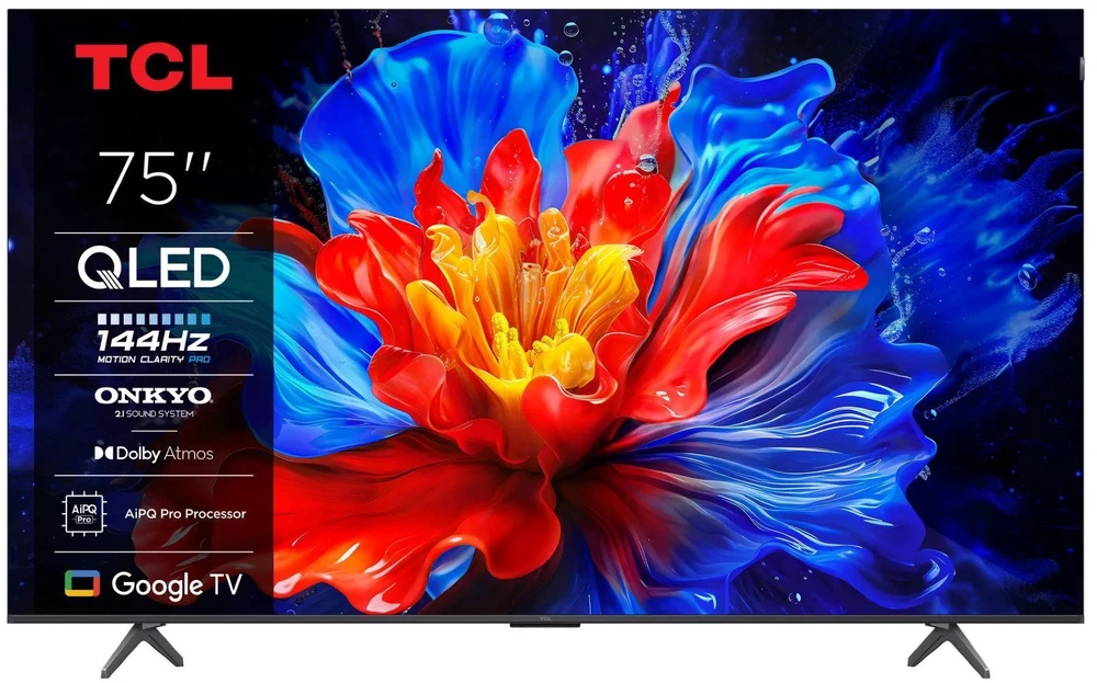 Televizorius TCL 75P81K QLED