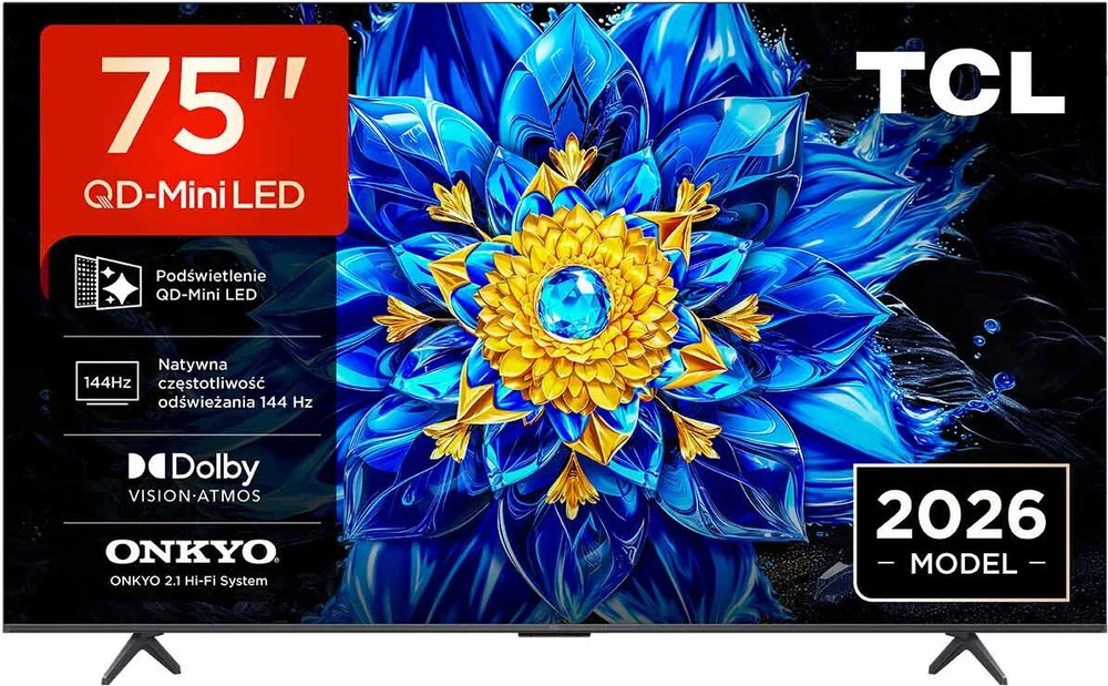 TCL P8L 75P8L televizorius 190,5 cm (75") 4K Ultra HD Smart TV Wi-Fi Juodos spalvos 450 cd/m²