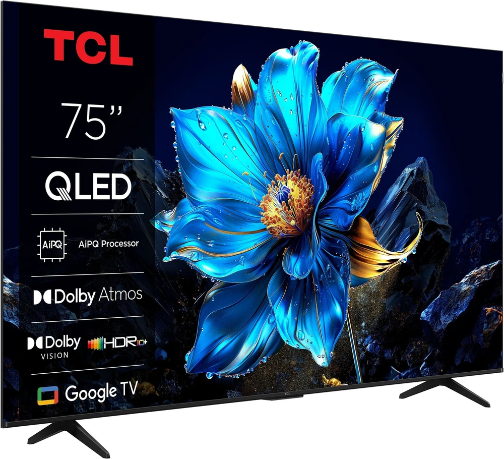 TCL 4K QLED televizorius | 75T69C | 75 | Išmanusis televizorius | „Google TV“ | UHD