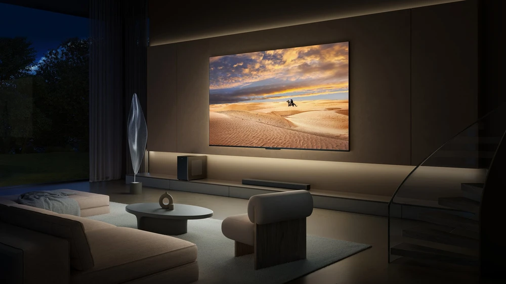 Televizorius Išmanusis „Televizor QLED TCL 85C955“ 216 CM (85``) 4K „Ultra HD“ 240 Hz „Wi-Fi“ (2023 m. modelis)