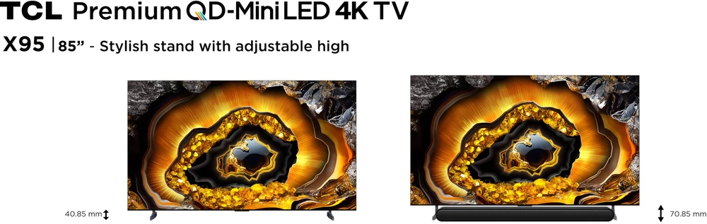 Televizorius Išmanusis „Televizor QLED TCL 85C955“ 216 CM (85``) 4K „Ultra HD“ 240 Hz „Wi-Fi“ (2023 m. modelis)