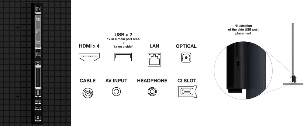 Televizorius Išmanusis „Televizor QLED TCL 85C955“ 216 CM (85``) 4K „Ultra HD“ 240 Hz „Wi-Fi“ (2023 m. modelis)