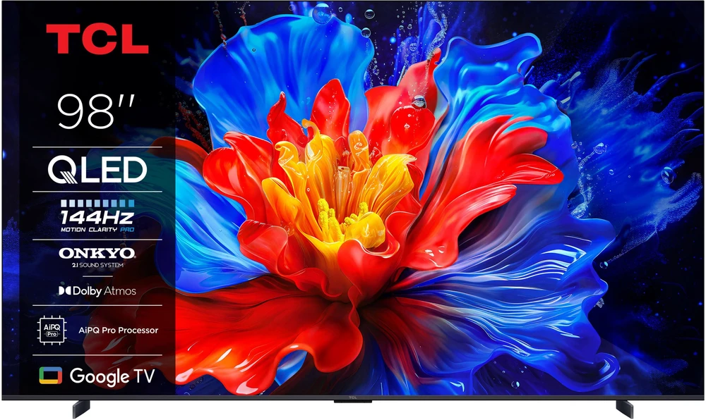 TCL P89K 98P89K televizorius 2,49 m (98") 4K „Ultra HD“ išmanusis televizorius „Wi-Fi“ metalinis 450 cd/m²