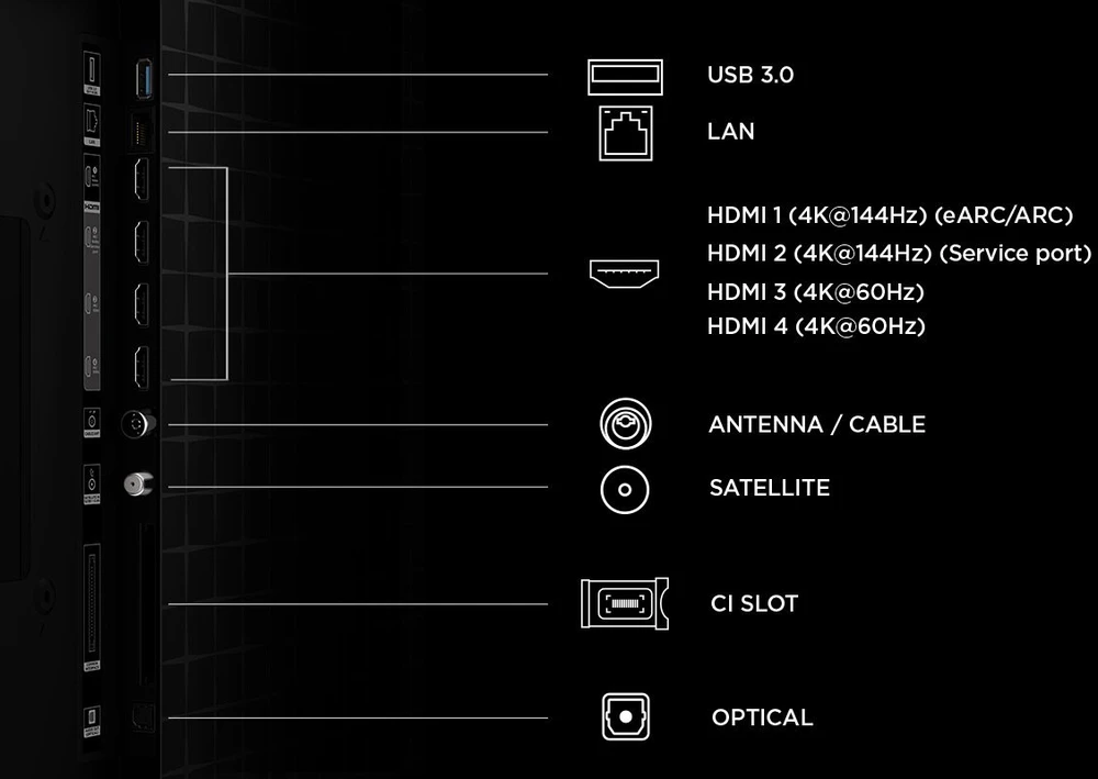 Televizorius TCL A400 Televizorius 190,5 cm (75'') 4K Ultra HD Smart TV Wi-Fi Juodas 700 cd/m (75A400)